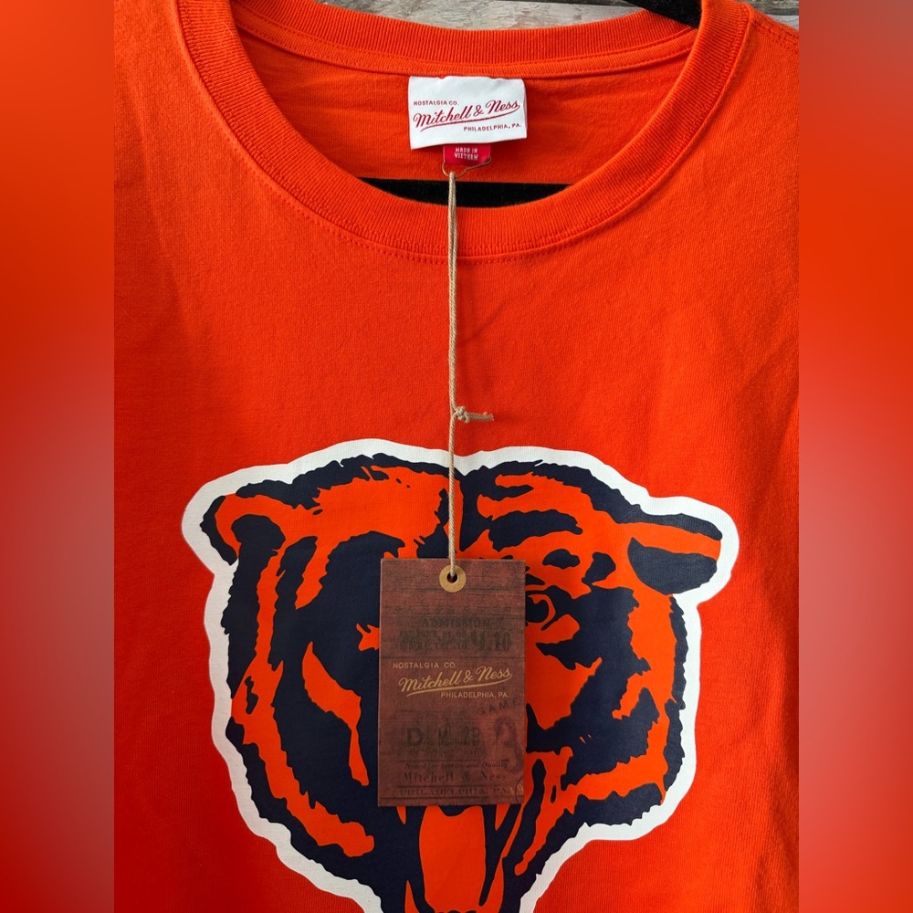 NWT Mitchell & Ness NFL Chicago Bears Orange Shirt 3X - Picture 10 of 14